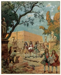 Building of the chateau de Versailles